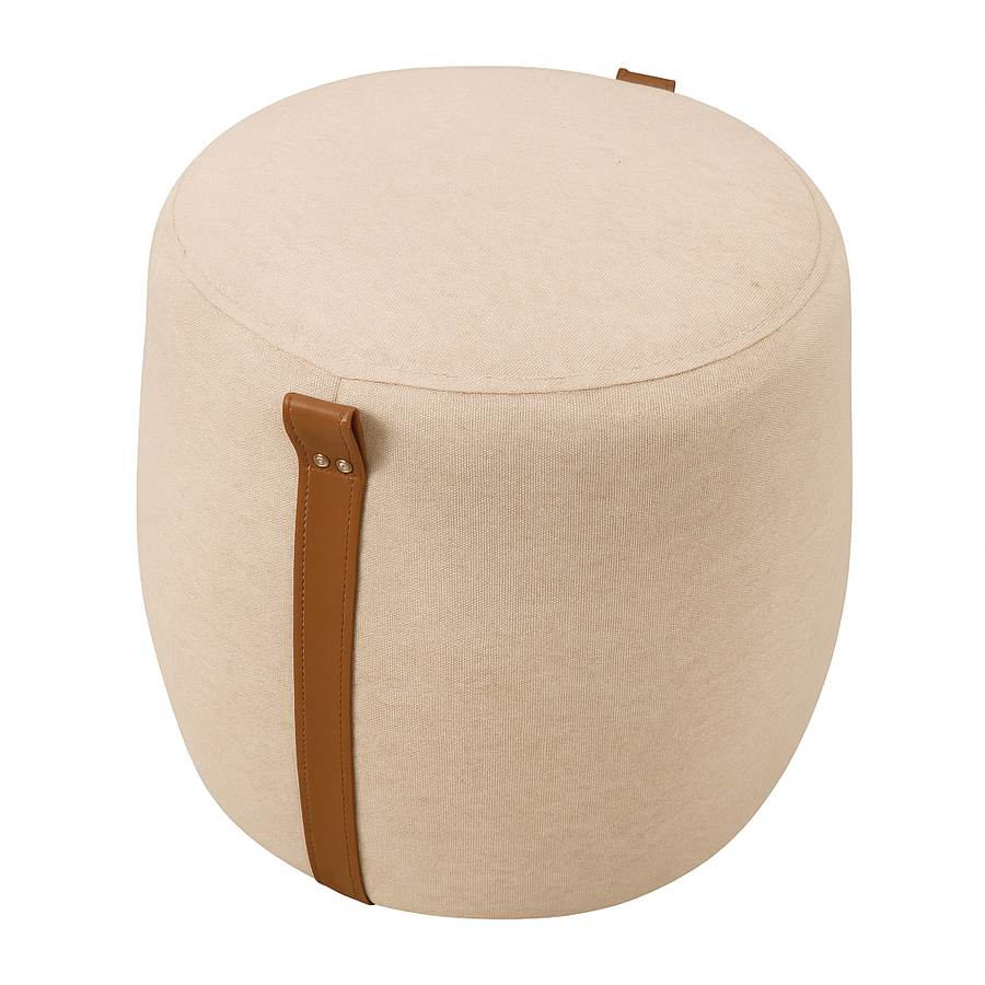Puff Ingred 50 cm Linho Bege
