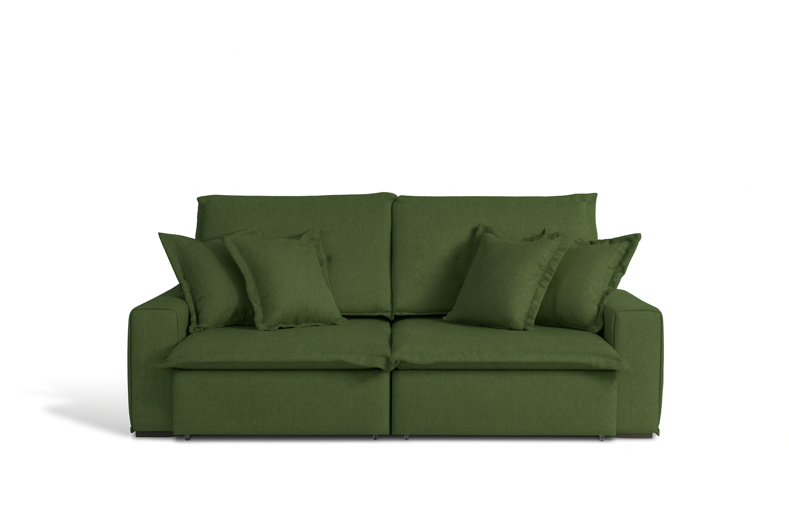 Sofá Retratil Lucca 290 cm Linho Verde